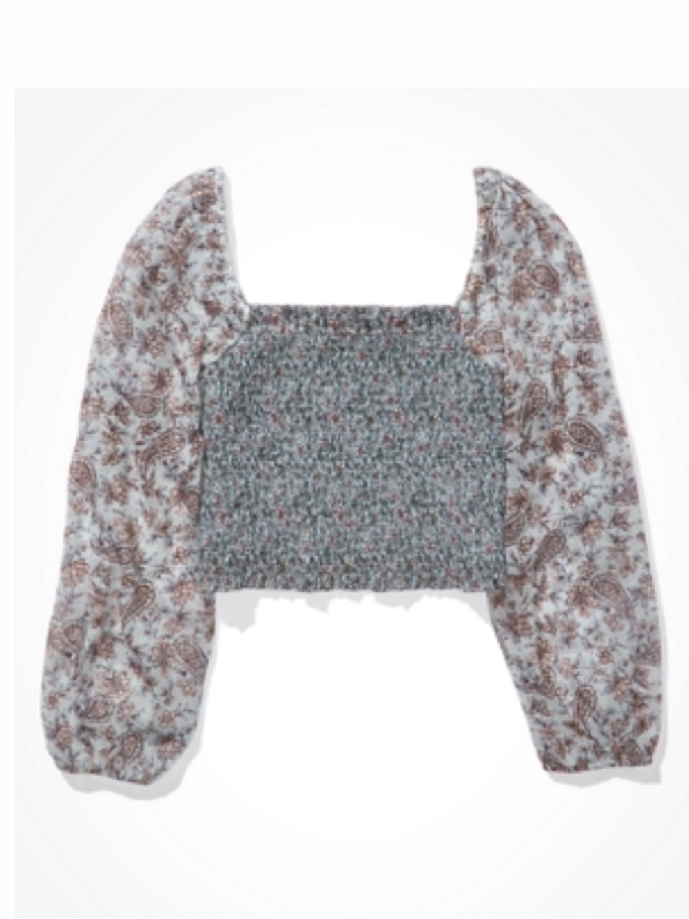 AE Floral Smocked Women's Top